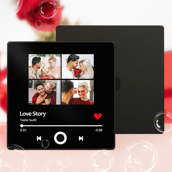 Anniversary Gift Personalized Spotify Music Fridge Magnet Custom Music Magnets Can Play Songs