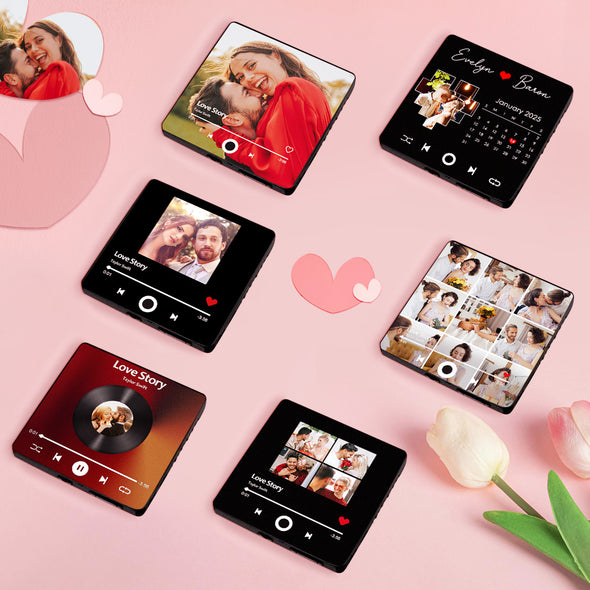 Anniversary Gift Personalized Spotify Music Fridge Magnet Custom Music Magnets Can Play Songs
