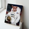 Custom Pet Astronaut Canvas Custom Dog Cat Portrait Canvas Wall Art for Home Decor