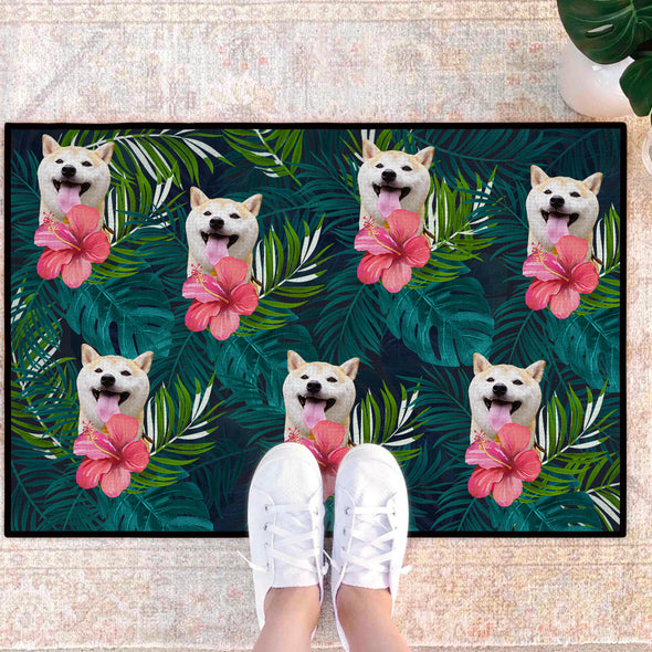 Custom Pet Face Door Mat Pet Housewarming Gifts Custom Kennel Mat Custom Pet Face Front Door Mat