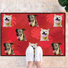 Custom Pet Face Welcome Front Door Mat Housewarming Gifts Custom Kennel Mat Custom Pet Front Door Mat