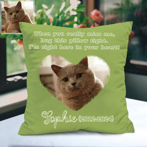 Pet Memorial Pillow Custom Pet Pillow Decorative Cushion Cover Pet Loss Gift for Dad Mom