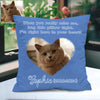 Custom Pet Memorial Pillow Custom Pet Pillow Decorative Cushion Cover Pet Loss Gift Pet Memorial Gift