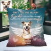 Custom Pet Pillow Decorative Cushion Cover Custom Pet Memorial Pillow with Name and Years