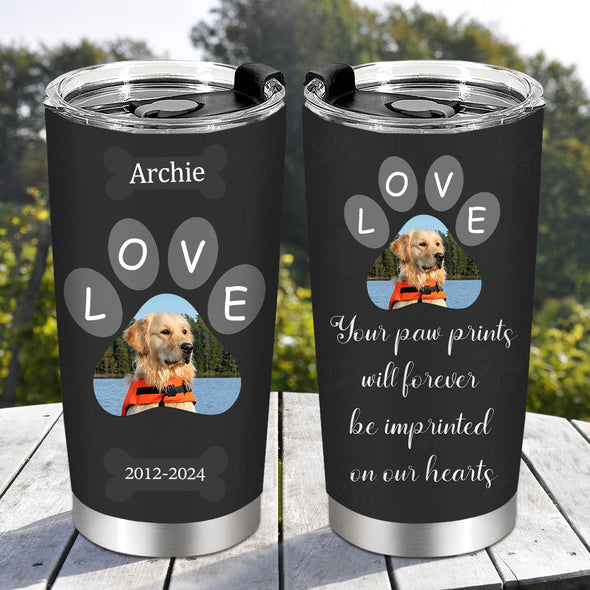 Dog Loss Memorial Gift Personalized Pet Memorial Tumblers Cup GIft for Friend Gift for Pet Lover