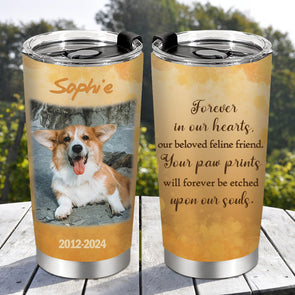 Dog Loss Memorial Gift Dog Memory Cup Custom Pet Memorial Tumblers Cup Pet Memorial Gift Idea