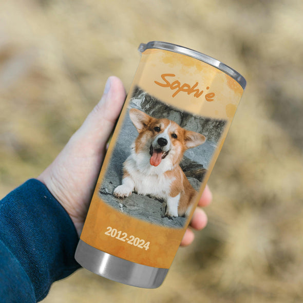 Dog Loss Memorial Gift Personalized Pet Memorial Tumblers Cup Gift for Pet Lover