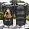 Custom Pet Memorial Tumblers Cup Custom Dog Cat Memorial Gift Pet Memorial Dog Loss Loving Memory Cup