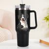 Custom Pet Photo Stainless Steel Tumbler with Handle Custom Pet Photo Cup 40oz Tumbler Christmas Gift