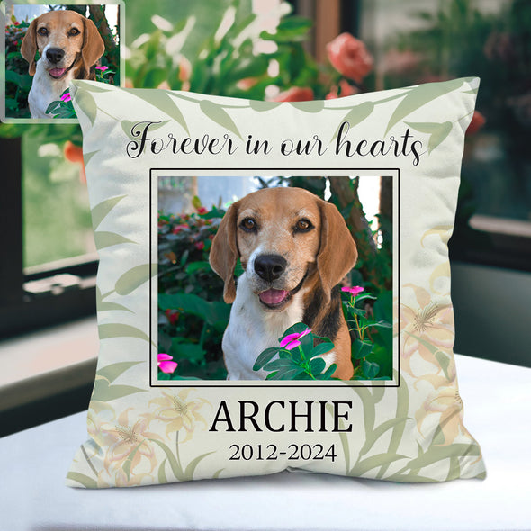 Pet Pillow Dog Pillow Cat Pillow Pet Loss Memorial Pillow with Name Years Custom Pet Pillow