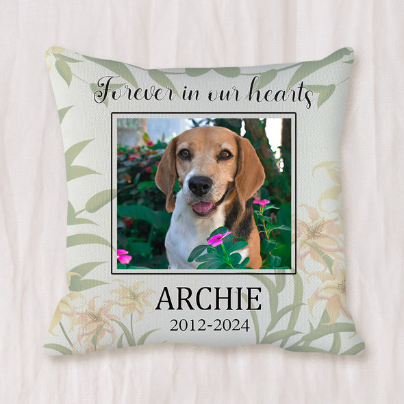 Pet Pillow Dog Pillow Cat Pillow Pet Loss Memorial Pillow with Name Years Custom Pet Pillow