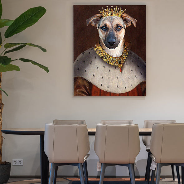 Custom Pet Portrait Canvas Print Wall Art Pet Portrait Canvas for Living Room Decor
