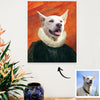 Customized Dog Cat Portrait Canvas Pet in a Costume Painting Portrait Canvas