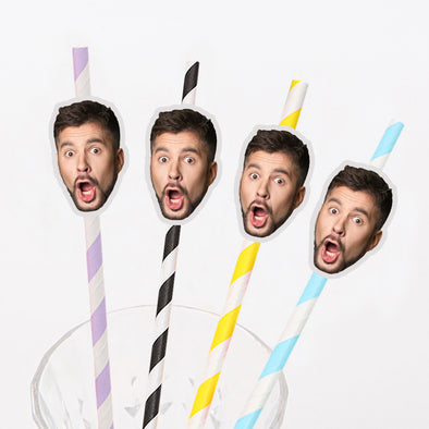 Custom Face Straws Custom Drinking Straws Party Straw with your Face