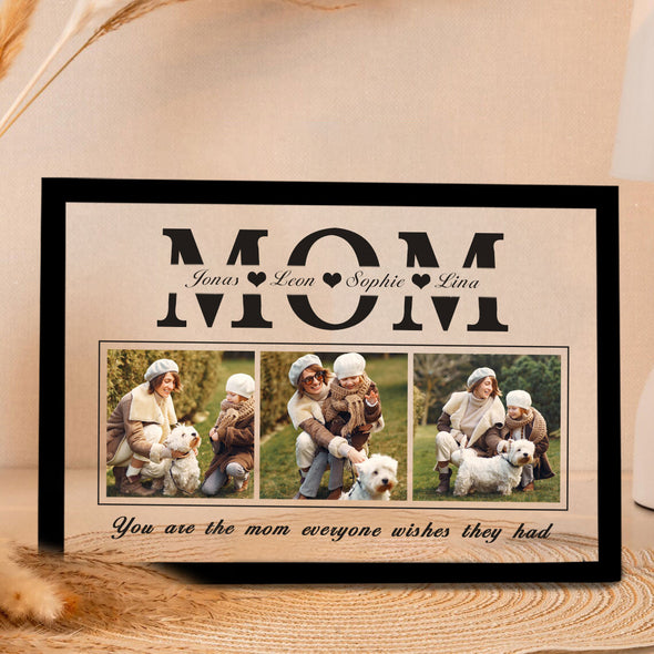 Custom Photo Light Frame Box with Text Mother's Day Gifts Custom Light Frame Gift for Mom