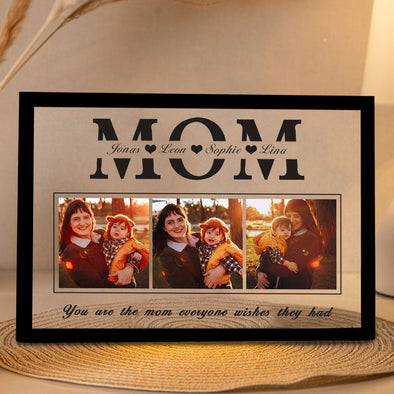 Custom Photo Light Frame Box with Text Mother's Day Gifts Custom Light Frame Gift for Mom