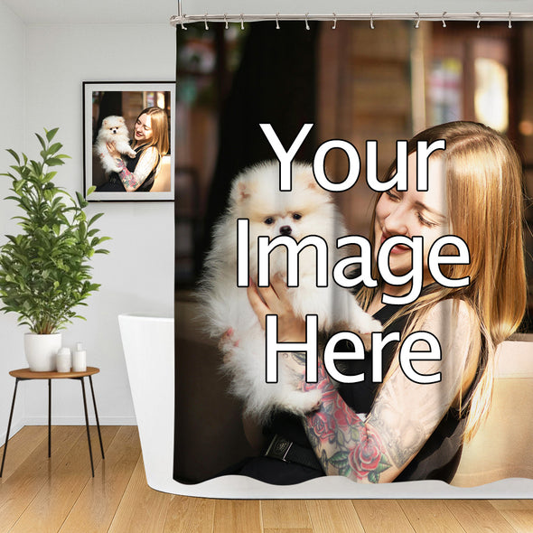 Custom Shower Curtain Personalized Photo Bath Waterproof Shower Curtain for Bathroom