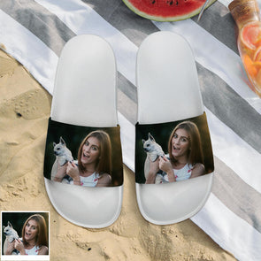 Custom Photo Slides Slippers Custom Slides Sandals with Photo For Man And Woman Funny Gift