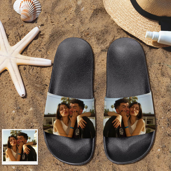 Custom Photo Slides Slippers Custom Slides Sandals with Photo For Man And Woman Funny Gift