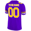 Mens Womens Custom Purple Football Jerseys Shirt Custom Classic Replica Football Team Authentic Jerseys