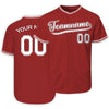 Gift for Baseball Fans Custom Red Baseball Jerseys Custom Varsity Baseball Uniform Baseball Fans Gift