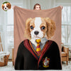 Custom Royal Pet Photo Blankets Fleece Throw Blanket Christmas Gift