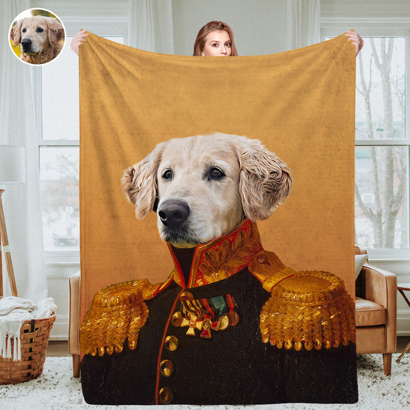 Personalized Pet Portrait Blankets Custom Pet Costume Photo Blankets Throw Blanket Christmas Gift