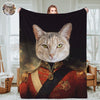 Custom Royal Pet Portrait Blankets Custom General Pet Photo Blankets Throw Blanket