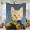 Custom Royal Pet Portrait Blankets Custom General Pet Photo Blankets Throw Blanket