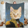 Custom Royal Pet Portrait Blankets Custom General Pet Photo Blankets