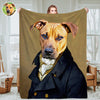 Custom Pet Portrait Blankets Photo Throw Blanket Custom Royal Pet Portrait Fleece Blankets