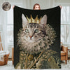 Custom Photo Blankets Fleece Throw Blanket Custom Royal Pet Portrait Blankets