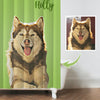 Custom Shower Curtain with Pet Picture Gift for Pet Lover
