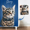 Custom Shower Curtain with Pet Picture Gift for Pet Lover