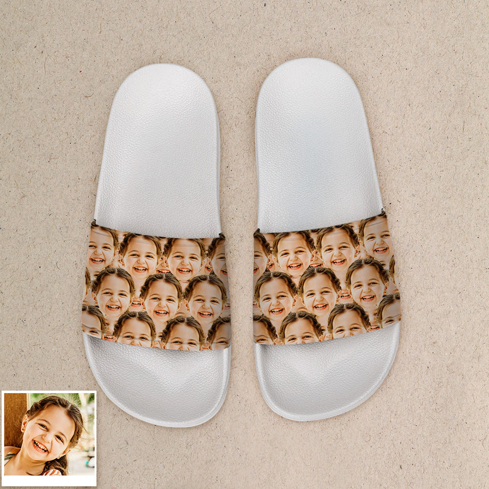 Custom Slide Sandals With Face Personalized Slide Sandals For Couple ...