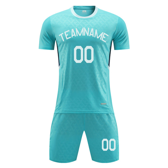 Custom Soccer Uniform Set for Adult Kids Custom Soccer Jersey and Shorts with Name Number Logo