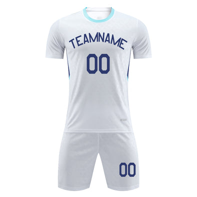 Custom Soccer Uniform Set for Adult Kids Custom Soccer Jersey and Shorts with Name Number Logo