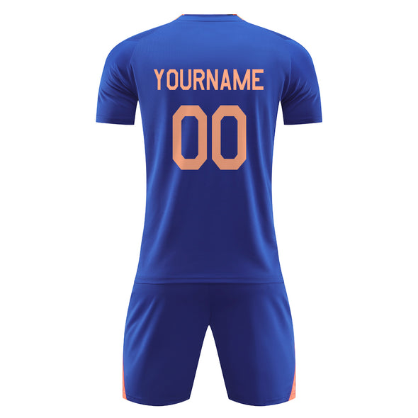 Custom Soccer Uniform Set for Adult Kids Custom Soccer Jersey and Shorts with Name Number Logo