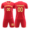 Custom Soccer Uniform Set for Adult Kids Custom Soccer Jersey and Shorts with Name Number Logo