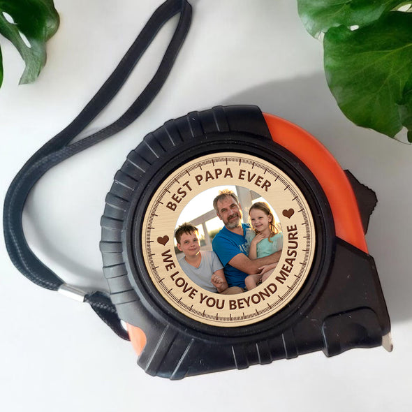 Custom Tape Measure with Photo Tool Gifts Woodworker Gifts for Dad Fathers Day Gift