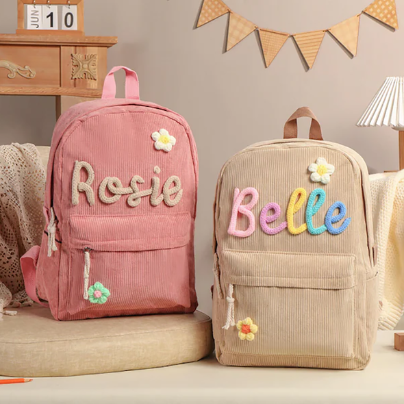 Personalized Kids Backpack School Bag With Name Bag for Back to School Custom Toddler Backpack