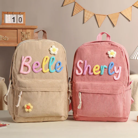 Personalized Kids Backpack School Bag With Name Bag for Back to School Custom Toddler Backpack