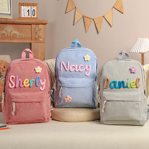 Personalized Kids Backpack School Bag With Name Bag for Back to School Custom Toddler Backpack