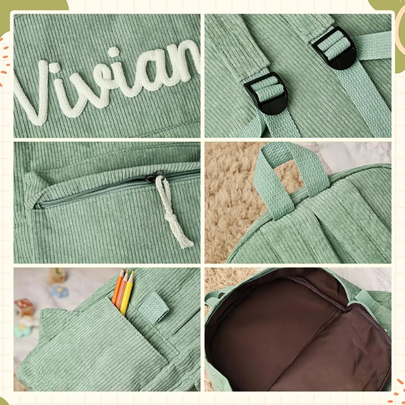 Personalized Kids Backpack School Bag With Name Bag for Back to School Custom Toddler Backpack
