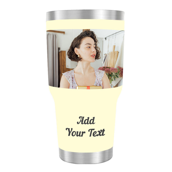 Custom Photo Tumblers Cup Mug Personalized Travel Tumblers with Pictures Christmas Gift