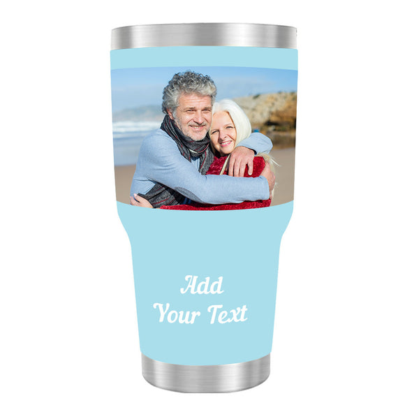 Custom Photo Tumblers Cup Mug Personalized Travel Tumblers with Pictures Christmas Gift