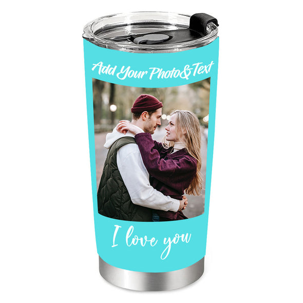 Custom Photo Tumblers Cup Personalized Travel Tumblers with Pictures