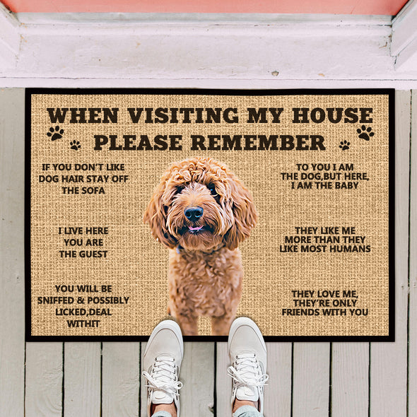 Custom Dog Cat Doormat Custom Welcome Pets Mat Funny Pet Rugs Custom Kennel Mat Housewarming Gifts
