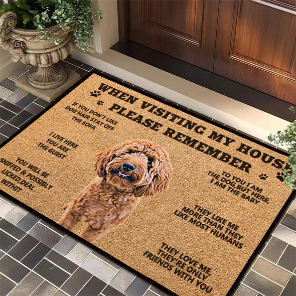 Custom Dog Cat Doormat Custom Welcome Pets Mat Funny Pet Rugs Custom Kennel Mat Housewarming Gifts