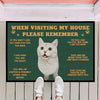 Custom Dog Cat Doormat Custom Welcome Pets Mat Funny Pet Rugs Custom Kennel Mat Housewarming Gifts